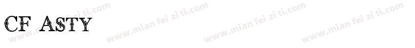 CF Asty字体转换